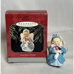 Vintage Hallmark Christmas Ornament Guardian Angel Friend 25th anniversary 1998